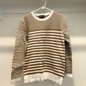 Express men’s beige striped sweater